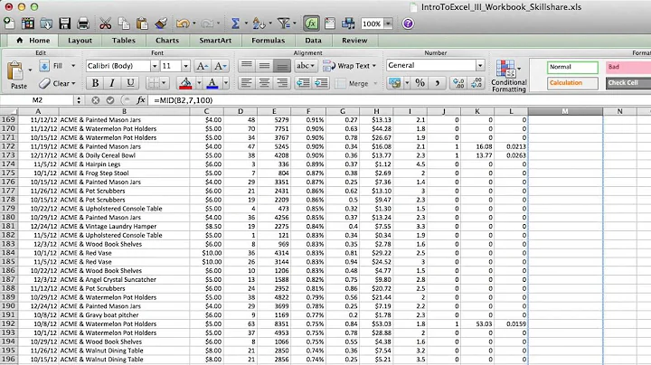 How to Clean Up Raw Data in Excel