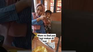 Video TikTok Mom vs Dad pas Lagi Makan di Luar | #Shorts Resimi