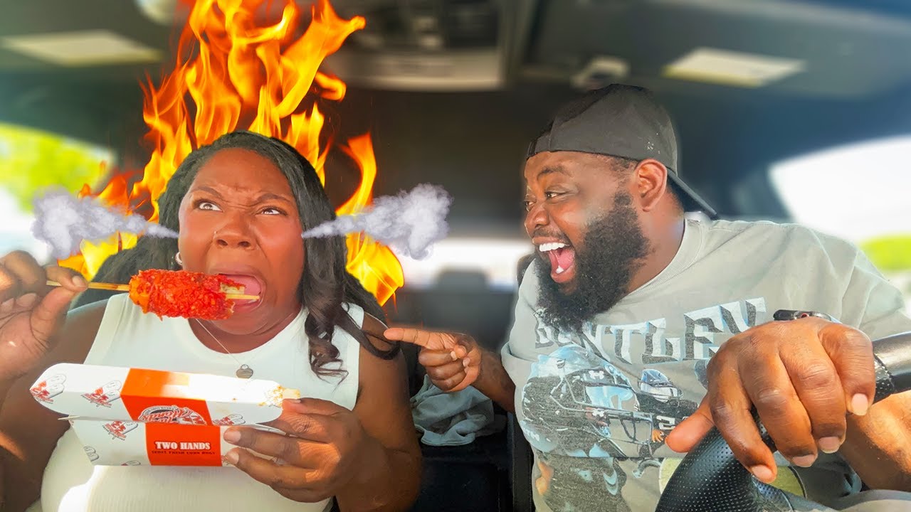 WORLDS HOTTEST CORN DOG PRANK ON MY WIFE *HILARIOUS*