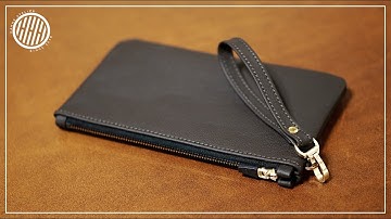 [가죽공예] 지퍼클러치백 만들기 / 패턴