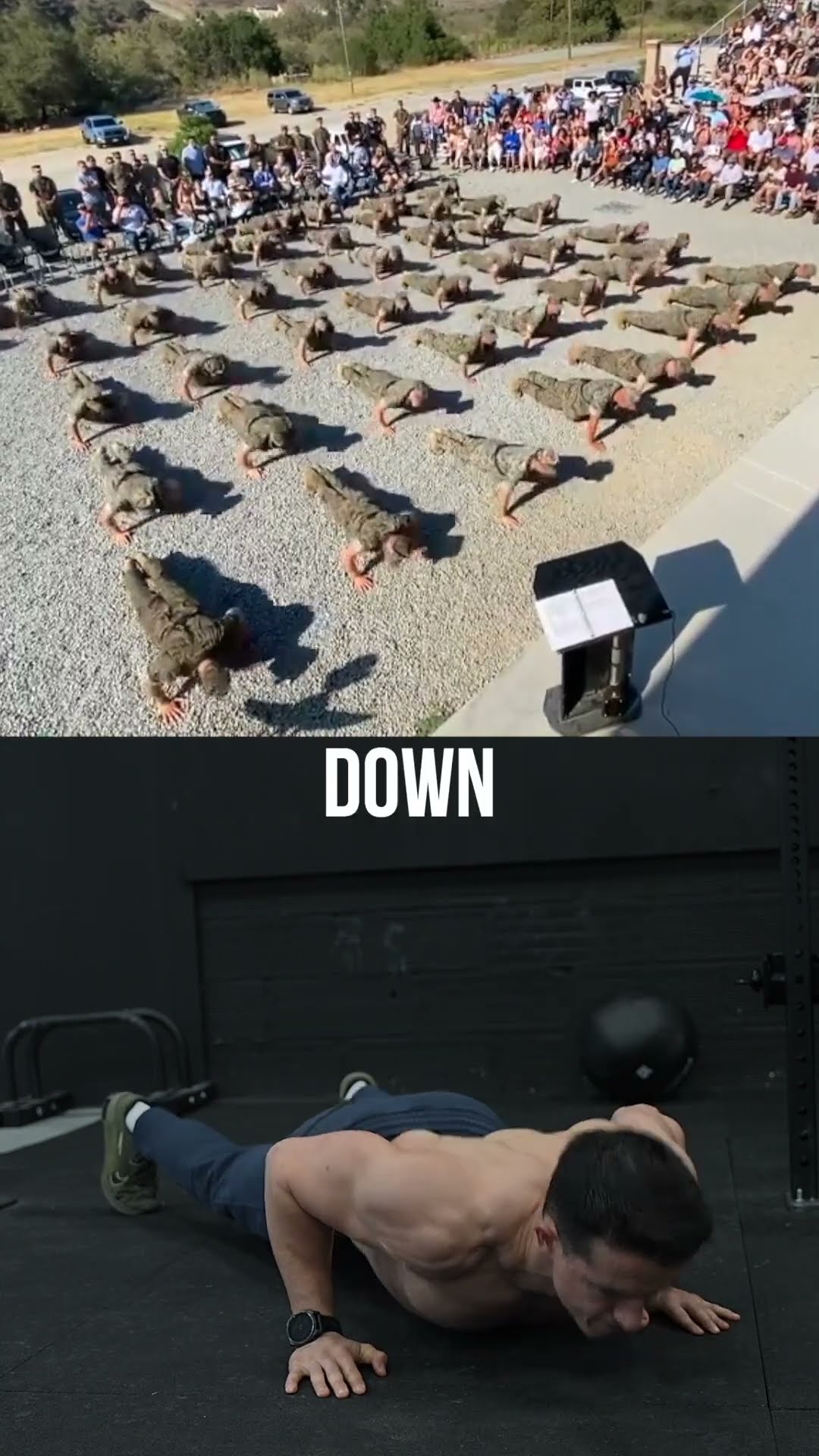 US army military push-up challenge !! ??