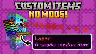 How to Make Custom Items in Minecraft 1.21.5 | Minecraft Data pack Tutorial