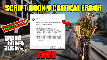 How to Fix ScriptHook V Critical Error in GTA 5 (August 2025 Update)