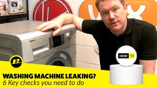 How to Identify Water Leaks on a Washing Machine