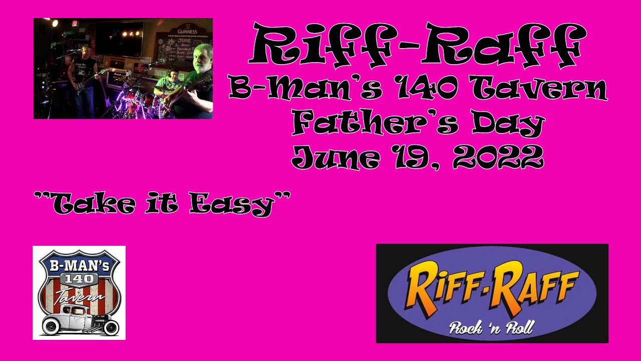 Riff Raff Worcester LIVE at B Man's 140 Tavern on Fathers' Day June 19 ...