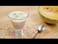 Tapioca Melon Dessert Soup Recipe สาคูแคนตาลูป - Hot Thai Kitchen