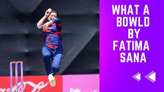 What a Bowled By Fatima Sana Brilliant Bowling And New Celebration.....🔥😈..... screenshot 5