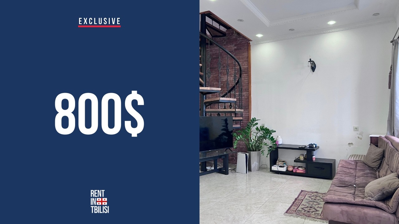 Exclusive apartment for rent in Tbilisi | Chugureti | 2 Bed | 110 sq.m. | 800$