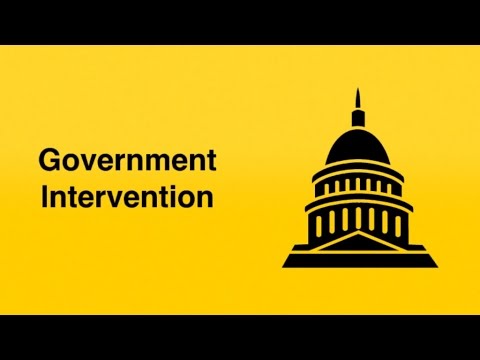 Reasons for and against Government intervention