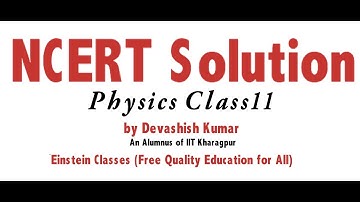 NCERT Solution Physics Class 11(Work &  Energy Q 6.20) By Einstein Classes