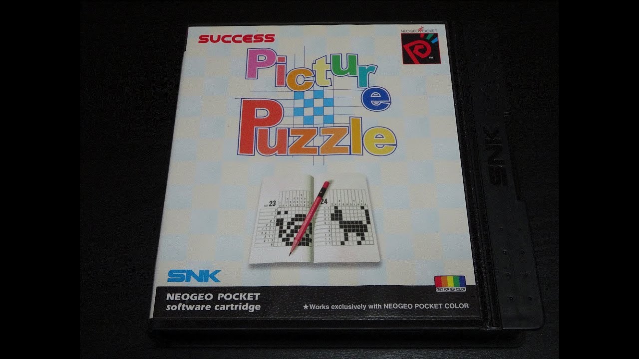 Picture Puzzle Gameplay - Neo Geo Pocket. Rare UK version. Original Hardware