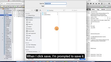 Exporting a Reference List Using Zotero