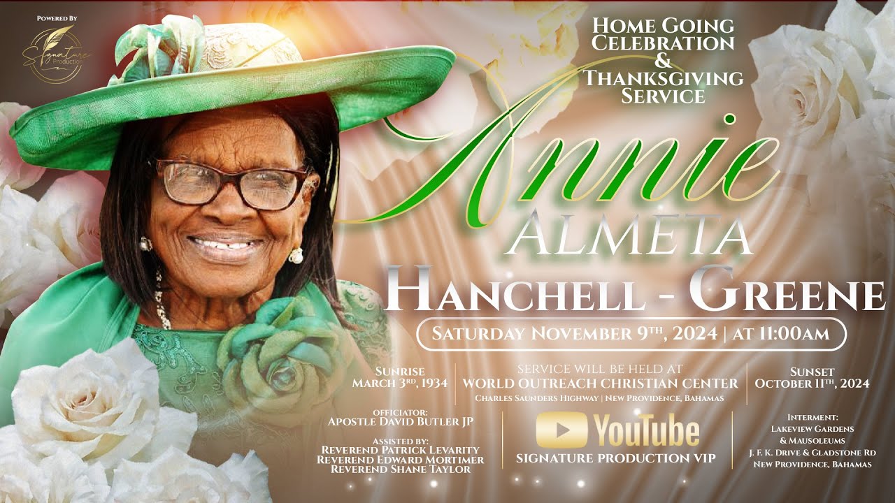 Homegoing Homegoing Service for the Life of Annie Almeta Greene - YouTube