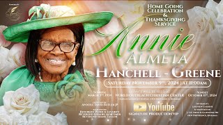 Homegoing Service for the Life of Annie Almeta Greene