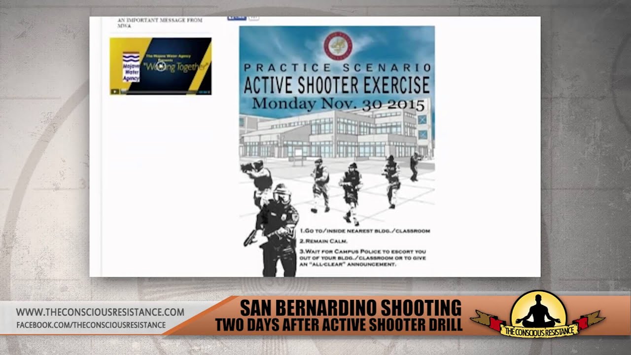 Active Shooter Drill 2 Days Before San Bernardino Shooting - YouTube