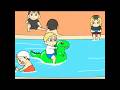 Babies enjoying the pool 😆❤️ #haikyuu