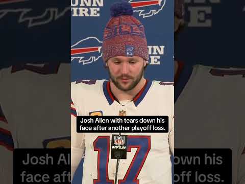 Josh Allen was emotional after losing to the Broncos