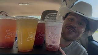 Sonic New Refreshers and Strawberry Horchata Cream Freeze Review 