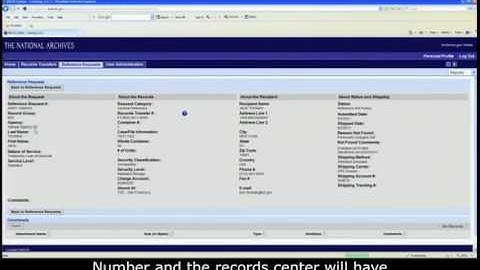 ARCIS Training Module 10: Reference Requests -Statuses, relationship to My Workspace & FRC Workspace