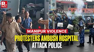 Manipur Violence: Protesters Clash With Police, Demonstrators Bashed With Smoke Bombs | On Camera