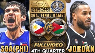 SGA, FINAL GAME! PHILIPPINES🇵🇭 VS JORDAN🇯🇴 | FULL VIDEO 4TH QUARTER | JONES CUP 2026 screenshot 3