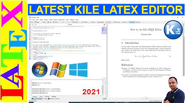 Latest Kile Latex Editor for Windows  (LaTeX Tips/Solution-44)
