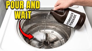 Pour Hydrogen Peroxide Into Your Washing Machine and Watch What Happens