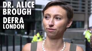 Dr. Alice Brough's speech outside DEFRA, London | 9 September 2020 | Animal Rebellion UK