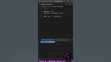 how to convert minutes to hours in PHP |#shorts #shortsfeed#viral#2024 | Beginner