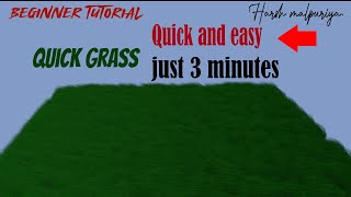 Make a Grass in blender 2.79 | MR. VISION