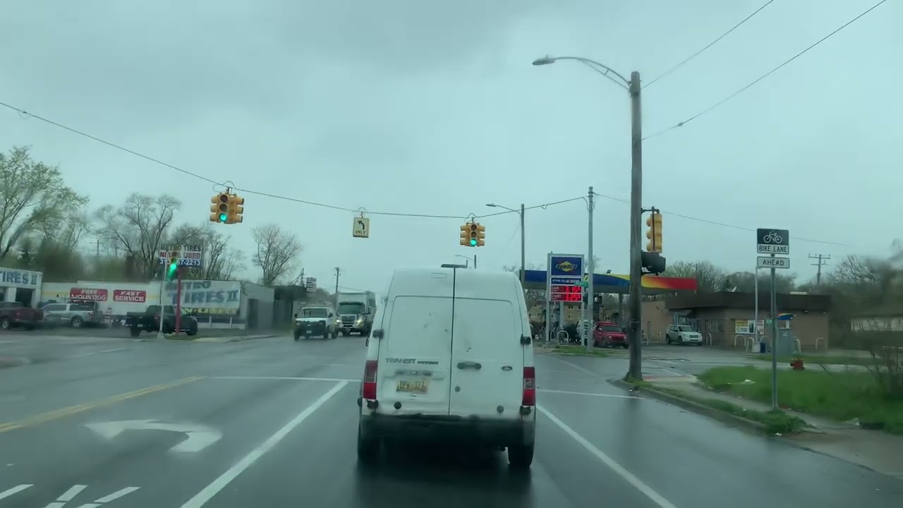 Driving in Detroit, Michigan, U.S.A. 🇺🇸 April 2023