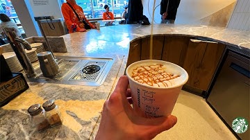 POV Barista Weekend Rush — Making Coffee & Taking Orders at Starbucks | Real Sounds, 4K Café Shift