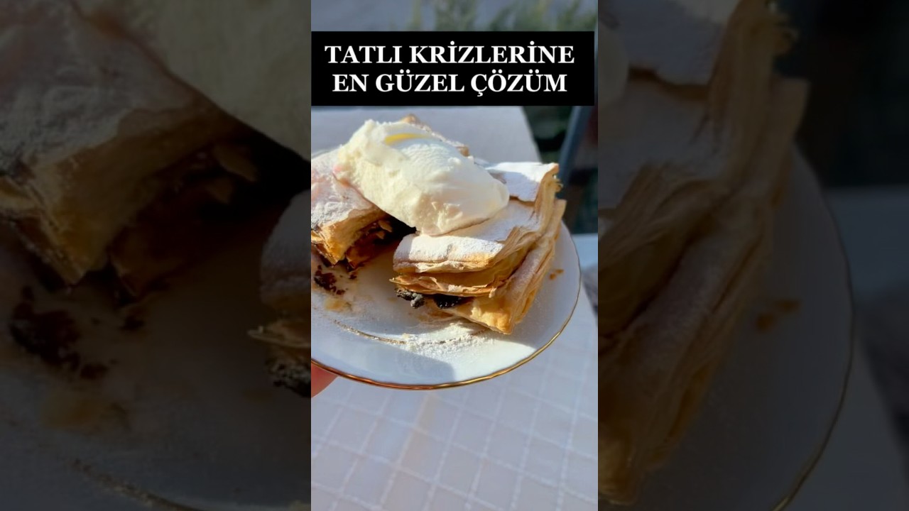 PRATİK MİLFÖYDEN TATLI #milföy #dondurma #tatlı #tarif #keşfet #çikolata PRATİK MİLFÖYDEN TATLI #milföy #dondurma #tatlı #tarif #keşfet #çikolata