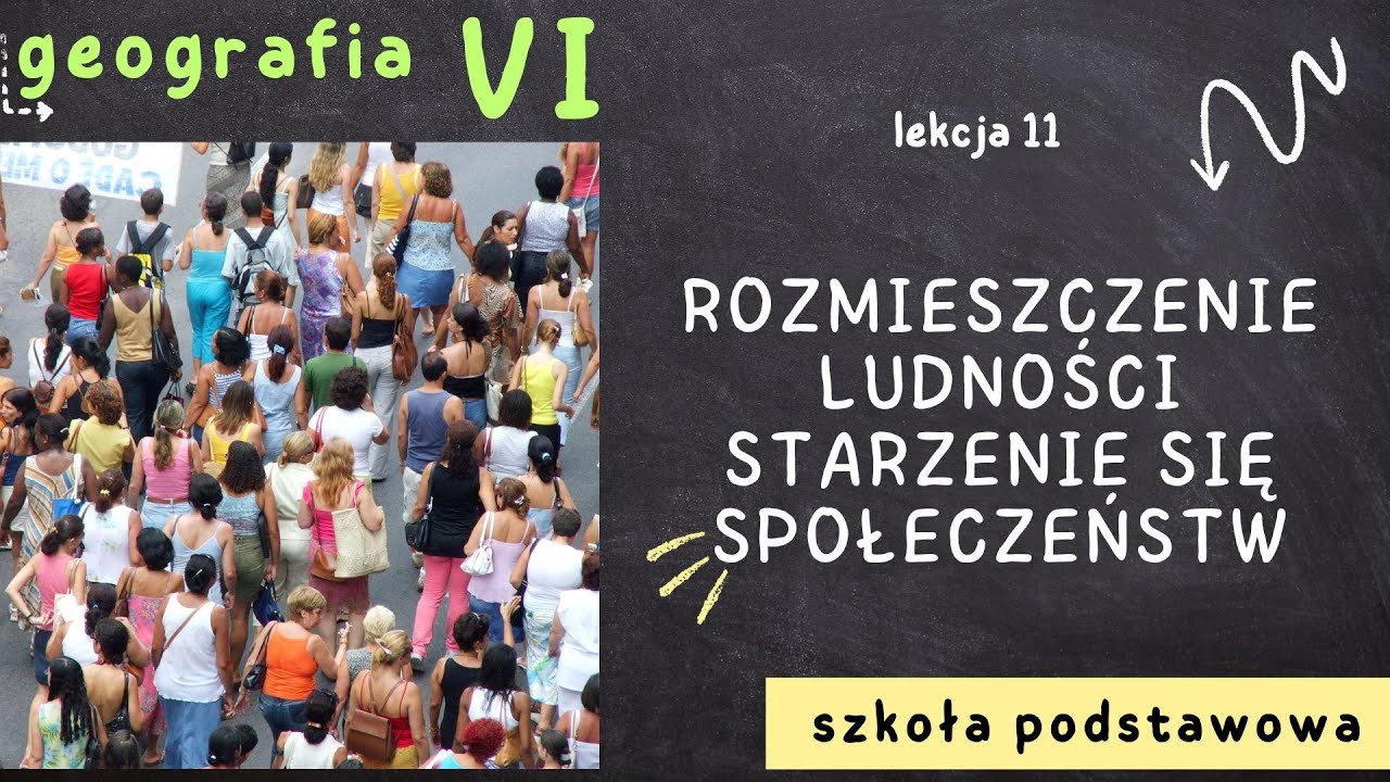 Geografia klasa 6 [Lekcja 11 - Rozmieszczenie ludności. Starzenie się społeczeństw]