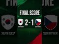 South Korea  vs Czech #fifa #worldcup