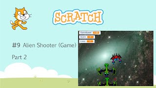 Learn Scratch: #9 : Alien Shooter  (Game) Part  2 screenshot 5