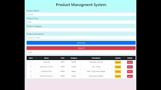 vanilla js product management system - CRUDS Cruds Product Management System With Html Css Javascript