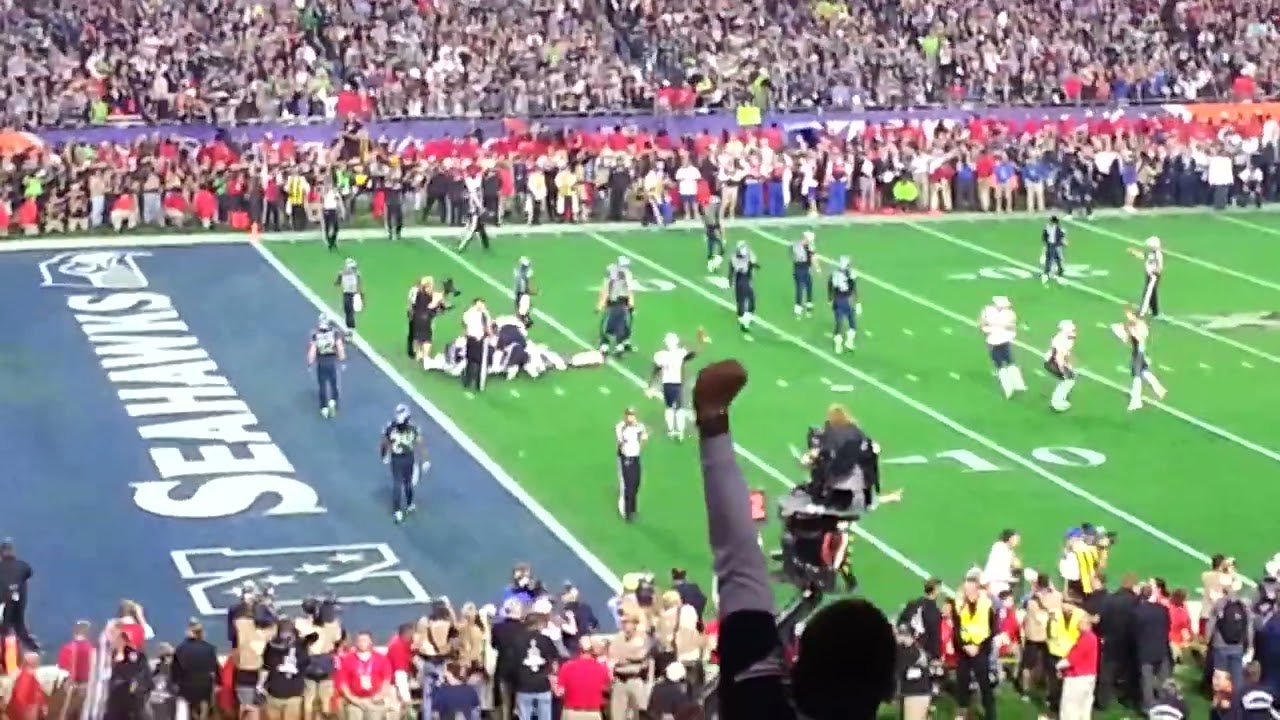 Super Bowl 46 THE INTERCEPTION Malcolm Butler Russell Wilson Patriots Win