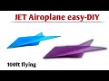 Amazing Jet Plane with Paper – No Glue No Tape || how to make jet plane with paper