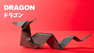 How to make the Dragon with 1 piece of origami paper. cool simple