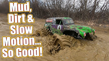 So Satisfying! Slow-Motion RC Monster Truck Action - Losi LMT