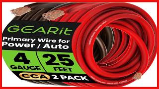 GEARit 4 Gauge CCA Wire: Reliable Power and Ground Cable for Automotive and Audio