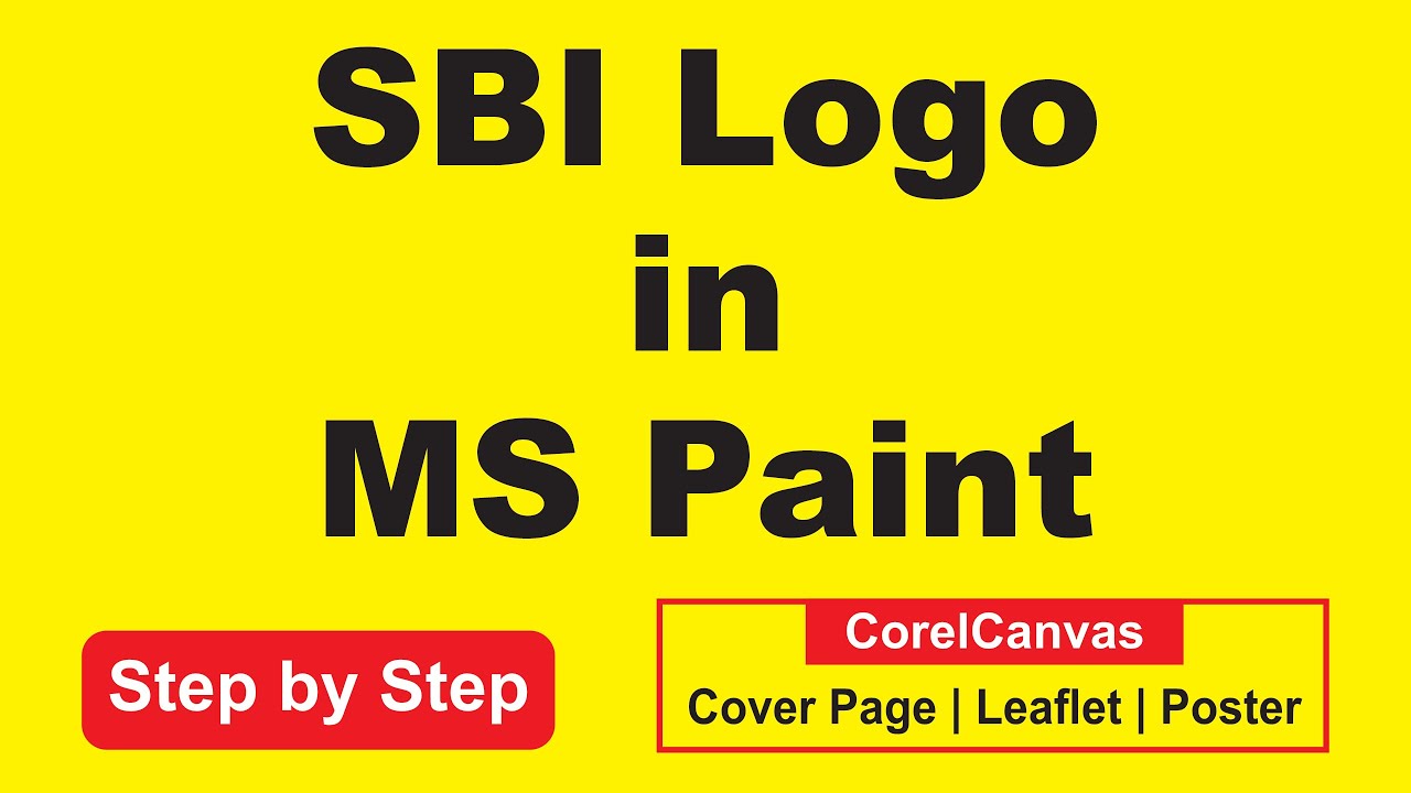 How to Draw a SBI Logo in MS Paint