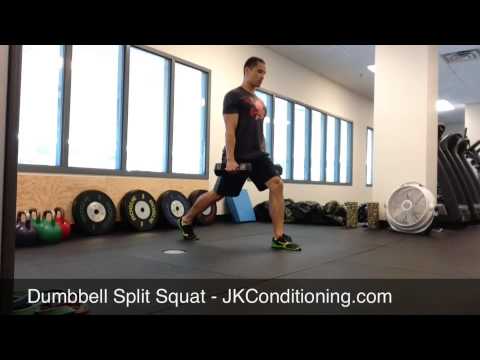 Dumbbell Split Squat - YouTube