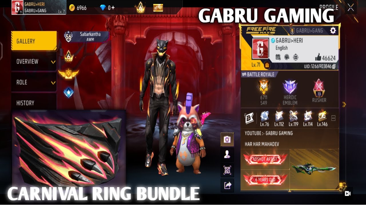 ❤️Carnival Ring Bundle Unboxing Video 🤯 Free Fire Max 🔥#freefiremax #viral #trending 