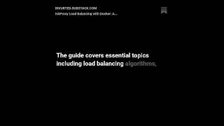 A Complete Guide To Building A Two-Node Haproxy Cluster In Docker