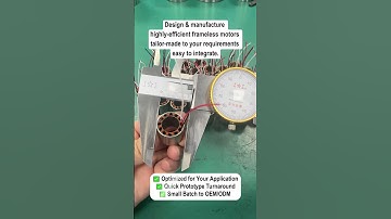 We engineered the powerful frameless BLDC motors to meet the most demanding requirements #motor