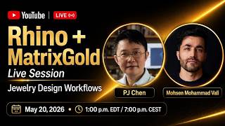 Professional Jewelry CAD Workflow: Rhino, MatrixGold, Parametric Design &amp; AI