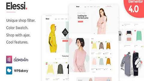 Elessi - WooCommerce AJAX WordPress Theme - RTL support Full Activated 2021
