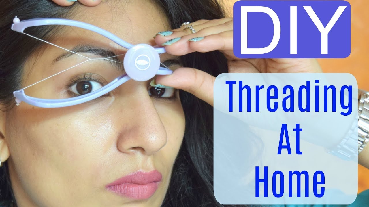 DIY Facial Hair Threading At Home | Slique Hair Threading System|  Review+Demo - YouTube